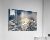 The Majestic Ortler Mountain in the European Alps behind scenic clouds Acrylic Print