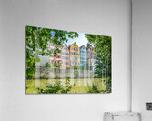 Traditional colourful half-timbered houses at the riverfront of Tübingen Germany  Acrylic Print