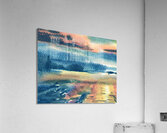 Sunset Above The Sea Watercolor Art 6 Acrylic Print