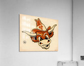Texas Longhorn Decal Cartoon Art Acrylic Print