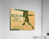 1941 Michigan State Football Ticket Remix Acrylic Print