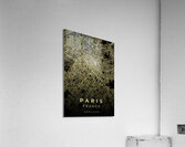 Paris France City Map Print Acrylic Print