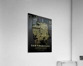 San Francisco California City Map Print Acrylic Print