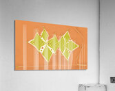 Olive and Rust Diamonds Acrylic Print