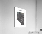 Alberta white Acrylic Print