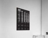 GP schedule 2023 bw 4800x7200 Acrylic Print