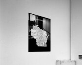 Wisconsin black Acrylic Print