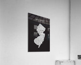 New Jersey black Acrylic Print