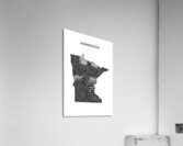 Minnesota white Acrylic Print