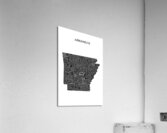 Arkansas white Acrylic Print