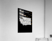 Washington black Acrylic Print