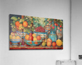 Still Life in Cloisonné style Print 3 Acrylic Print