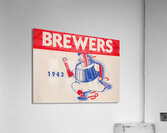 1943 Milwaukee Brewers Art Acrylic Print