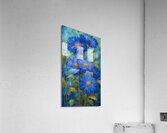 Blue and Gold Flowers 2 Acrylic Print