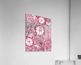 Watercolor Botanical Flowers Garden Pink Flowerbed VI Acrylic Print