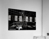 Wichita Falls Texas City Map Print Acrylic Print