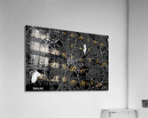 Dallas Texas City Map Print Acrylic Print
