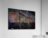 Utica New York City Map Print Acrylic Print
