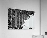 New Rochelle New York City Map Print Acrylic Print