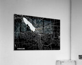 Syracuse Texas City Map Print Acrylic Print