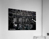 Tallahassee Florida City Map Print Acrylic Print