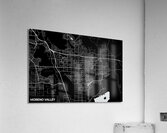 Moreno Valley California City Map Print Acrylic Print