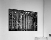 Orange California City Map Print Acrylic Print