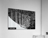 Costa Mesa California City Map Print Acrylic Print