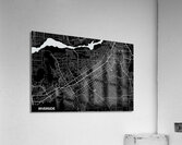 Riverside California City Map Print Acrylic Print