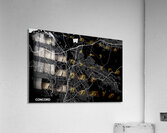Concord California City Map Print Acrylic Print