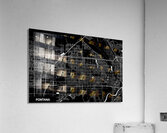 Fontana California City Map Print Acrylic Print