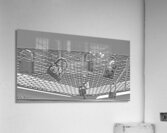 Locked Love in Helsinki Finland B&W Acrylic Print