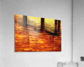 Sunrise Reflections Tomales Bay Abstract X1 Acrylic Print