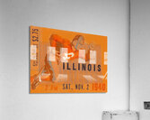 1940 Illinois Football Ticket Art Acrylic Print