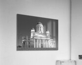 Neoclassical Cathedral in Helsinki Finland B&W Acrylic Print