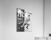 1956 New York Yankees Black and White Remix Acrylic Print