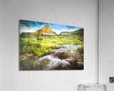 Triple Falls Stream Glacier National Park X142 Acrylic Print
