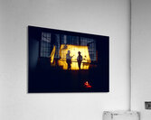 Marshall and Jim Yellowstone Cooktent X100 Acrylic Print