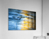 Rock and Blue Gold Water X103 Acrylic Print