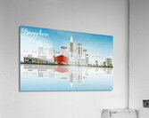 Bangalore India City Map Print Acrylic Print