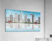 Calgary Alberta City Skyline Print Acrylic Print