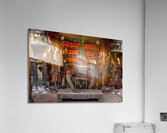 japanese shrine covered with orange torii gates Acrylic Print