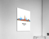 Bruges Belgium City Skyline Print Acrylic Print