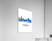 Cleveland Ohio City Skyline Print Acrylic Print