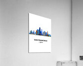 San Francisco California City Skyline Print Acrylic Print
