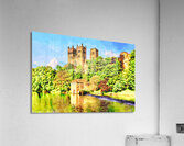 Durham Cathedral and the River Wear England Watercolour Acrylic Print