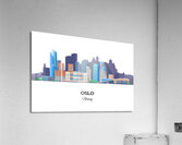 Oslo Norway City Skyline Print Acrylic Print