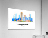 Johannesburg South Africa City Skyline Print Acrylic Print