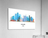 Milan Italy City Skyline Print Acrylic Print
