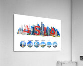 Asia Capitals Acrylic Print
